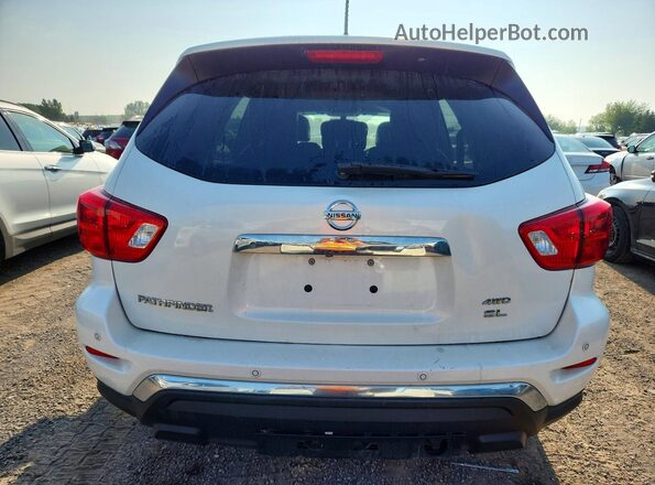 5N1DR2MM7HC606059 2017 NISSAN PATHFINDER White Вид ззаду
