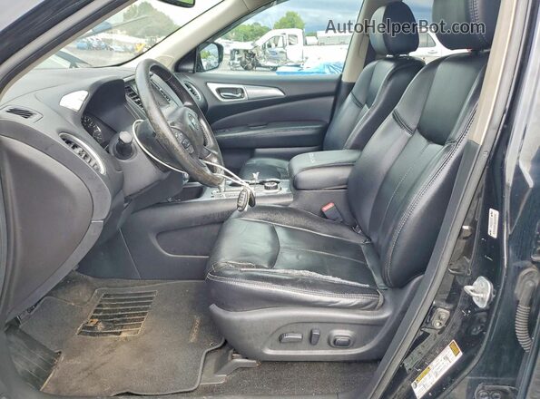 5N1DR2MM7HC658338 2017 NISSAN PATHFINDER Black Widok wnętrza z przodu