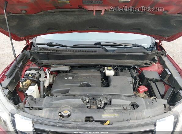 5N1DR2MM7HC676905 2017 NISSAN PATHFINDER Red Rear view