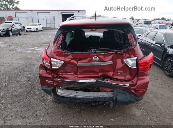 5N1DR2MM7HC676905 2017 NISSAN PATHFINDER Red Front view