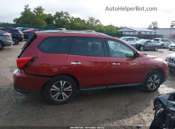 5N1DR2MM7HC676905 2017 NISSAN PATHFINDER Red Rear interior view