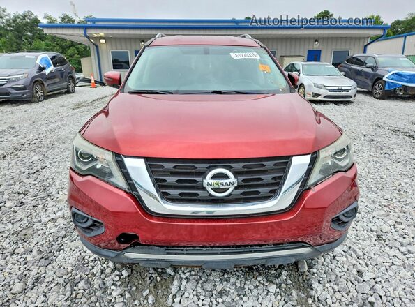 5N1DR2MM7HC682431 2017 NISSAN PATHFINDER Burgundy Вид спереду