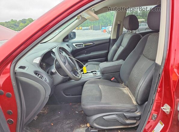 5N1DR2MM7HC682431 2017 NISSAN PATHFINDER Burgundy Вид салону спереду