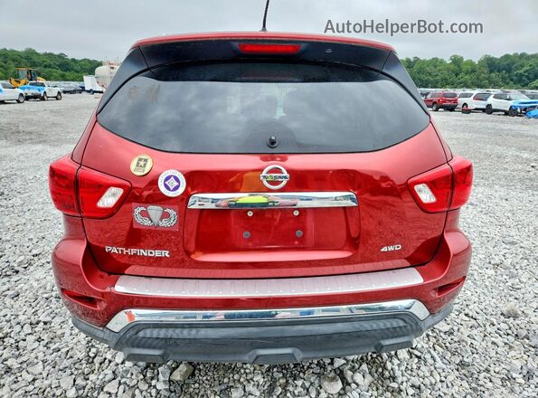5N1DR2MM7HC682431 2017 NISSAN PATHFINDER Burgundy Вид ззаду