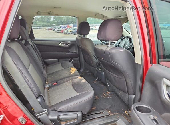 5N1DR2MM7HC682431 2017 NISSAN PATHFINDER Burgundy Вид задньої частини салону