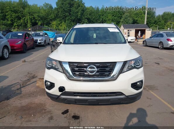 5N1DR2MM8HC628832 2017 NISSAN PATHFINDER White Instrument cluster view