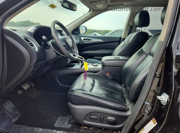5N1DR2MM8HC662088 2017 NISSAN PATHFINDER Black Widok wnętrza z przodu