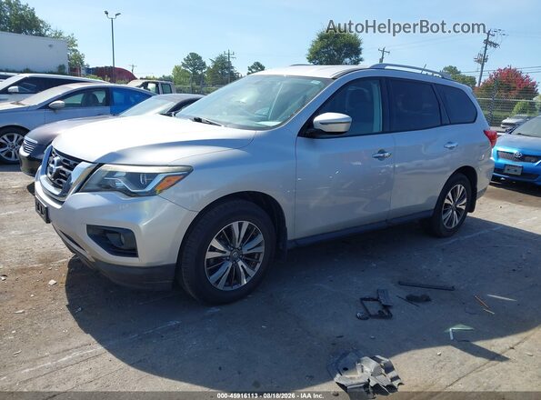 5N1DR2MM8HC697973 2017 NISSAN PATHFINDER Gray წინა მარცხენა ხედი სამი მეოთხედიდან