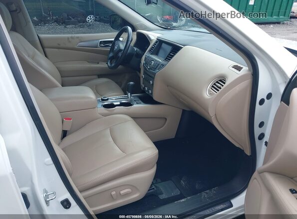 5N1DR2MM8KC597475 2019 NISSAN PATHFINDER White Vista interior delantera