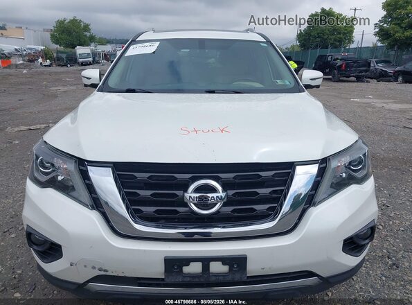 5N1DR2MM8KC597475 2019 NISSAN PATHFINDER White Vista del cuadro de instrumentos