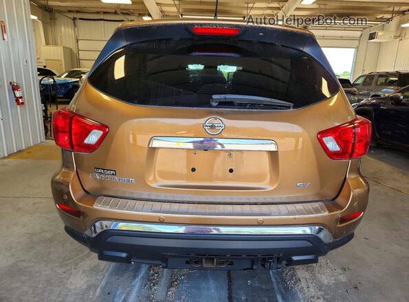 5N1DR2MM9HC613241 2017 NISSAN PATHFINDER Brown Вид ззаду