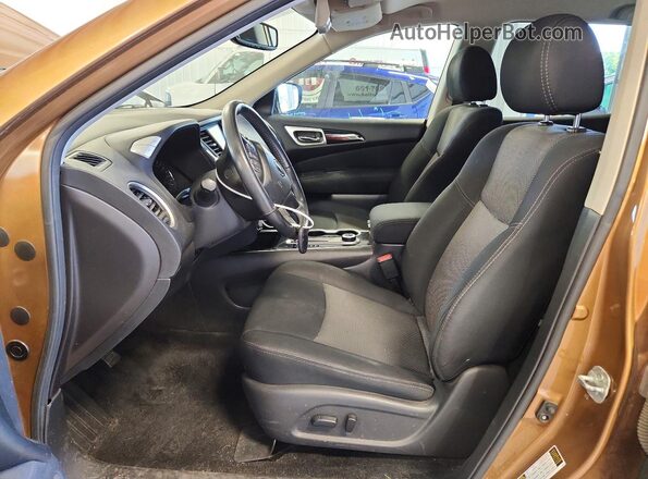 5N1DR2MM9HC613241 2017 NISSAN PATHFINDER Brown Вид салону спереду