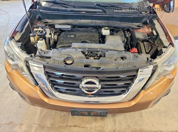 5N1DR2MM9HC613241 2017 NISSAN PATHFINDER Brown Вид підкапотного простору