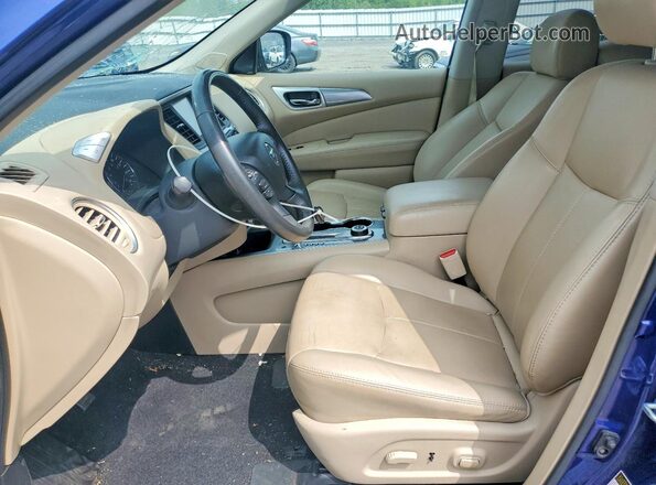 5N1DR2MM9HC684469 2017 NISSAN PATHFINDER Blue წინა სალონის ხედი