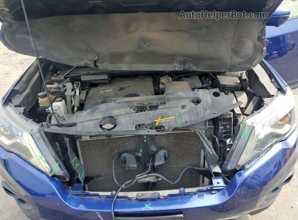 5N1DR2MM9HC684469 2017 NISSAN PATHFINDER Blue ძრავის განყოფილების ხედი