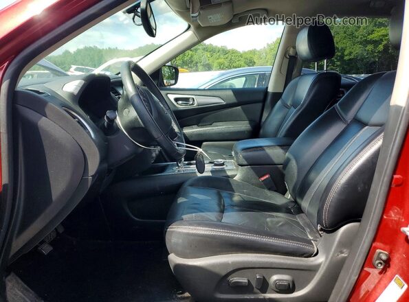 5N1DR2MM9JC613147 2018 NISSAN PATHFINDER Red Вид салону спереду