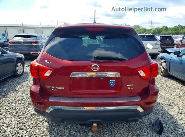 5N1DR2MM9JC613147 2018 NISSAN PATHFINDER Red Вид ззаду