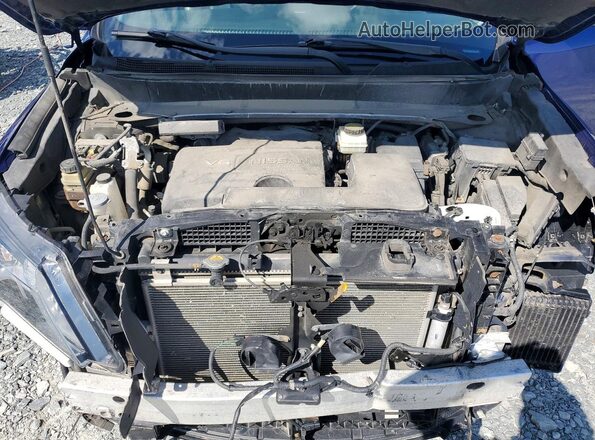 5N1DR2MM9KC604157 2019 NISSAN PATHFINDER Blue ძრავის განყოფილების ხედი
