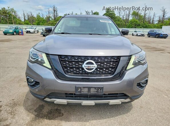 5N1DR2MM9KC649681 2019 NISSAN PATHFINDER Gray Front view