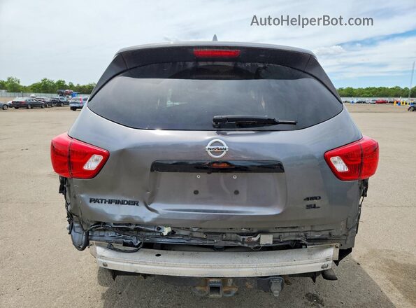 5N1DR2MM9KC649681 2019 NISSAN PATHFINDER Gray Rear view