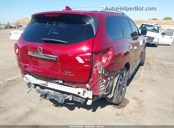 5N1DR2MM9KC651558 2019 NISSAN PATHFINDER Red Հետևի աջ