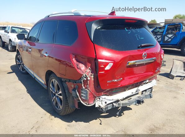 5N1DR2MM9KC651558 2019 NISSAN PATHFINDER Red Հետևի ձախ