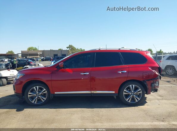 5N1DR2MM9KC651558 2019 NISSAN PATHFINDER Red Սալոնի 360 աստիճան տեսք