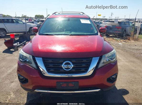 5N1DR2MM9KC651558 2019 NISSAN PATHFINDER Red Սարքավորումների վահանակի տեսք