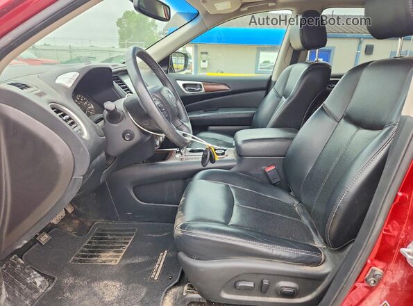 5N1DR2MMXHC659693 2017 NISSAN PATHFINDER Red წინა სალონის ხედი