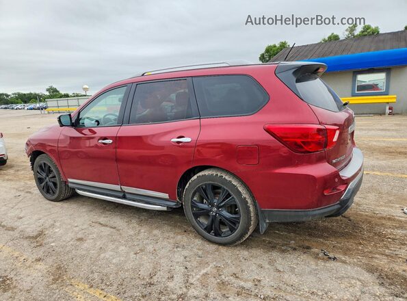5N1DR2MMXHC659693 2017 NISSAN PATHFINDER Red უკანა მარცხენა