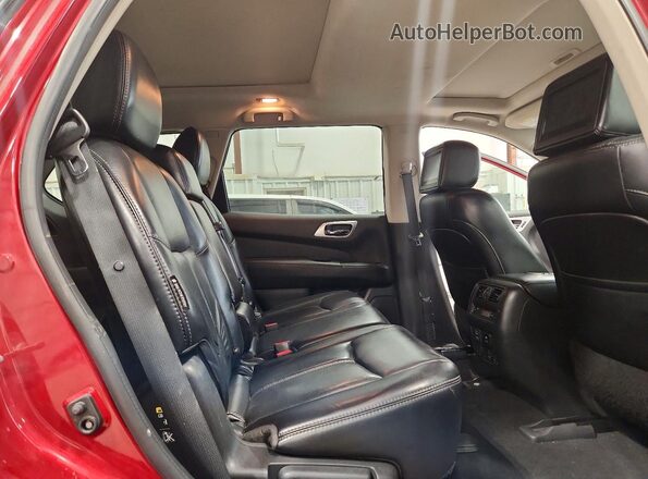 5N1DR2MMXJC625341 2018 NISSAN PATHFINDER Burgundy Widok wnętrza z tyłu