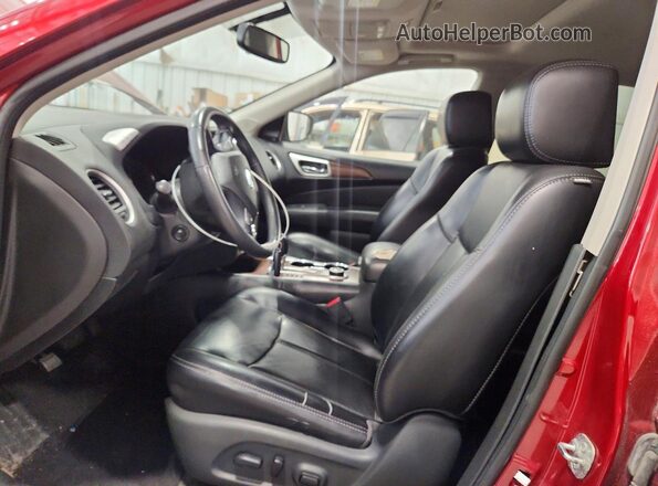 5N1DR2MMXJC625341 2018 NISSAN PATHFINDER Burgundy Widok wnętrza z przodu