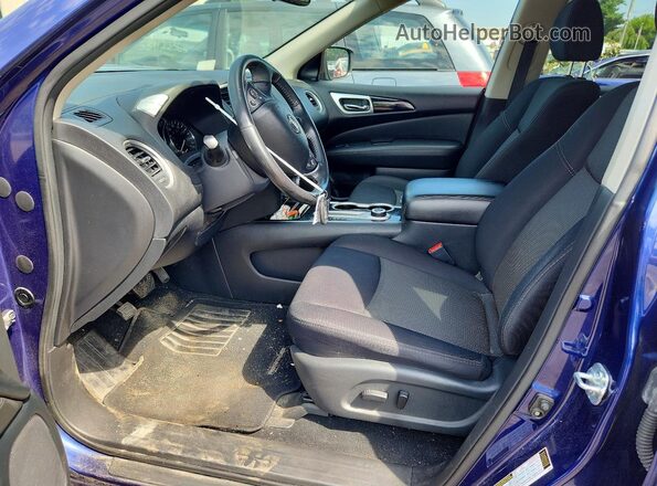 5N1DR2MMXKC592701 2019 NISSAN PATHFINDER Blue Вид салону спереду