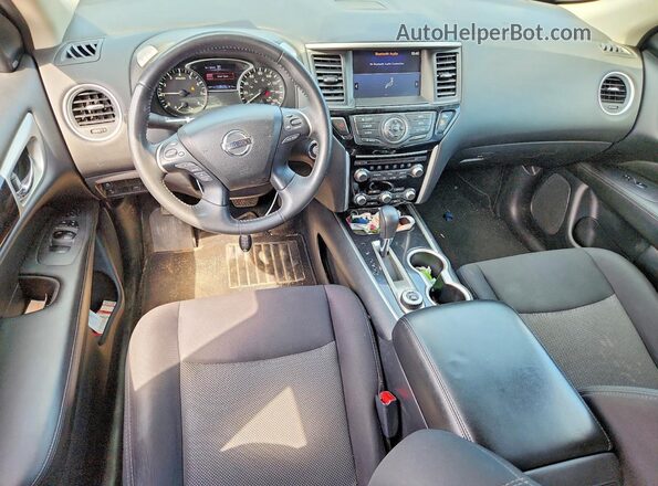 5N1DR2MMXKC592701 2019 NISSAN PATHFINDER Blue Вид панелі приладів