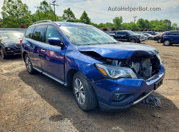 5N1DR2MMXKC592701 2019 NISSAN PATHFINDER Blue Передня права чверть