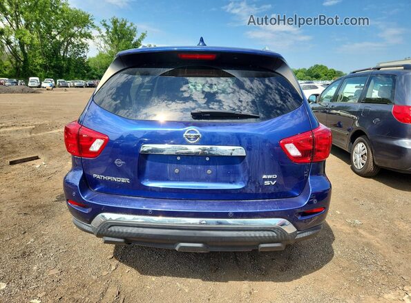 5N1DR2MMXKC592701 2019 NISSAN PATHFINDER Blue Вид ззаду