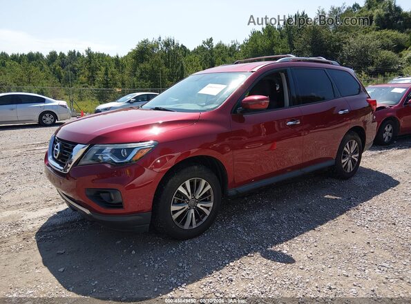 5N1DR2MMXKC615071 2019 NISSAN PATHFINDER Red Vista tres cuartos delantera izquierda