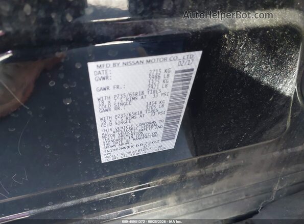 5N1DR2MN0HC667102 2017 NISSAN PATHFINDER Black Շարժիչի բաժամունքի տեսք