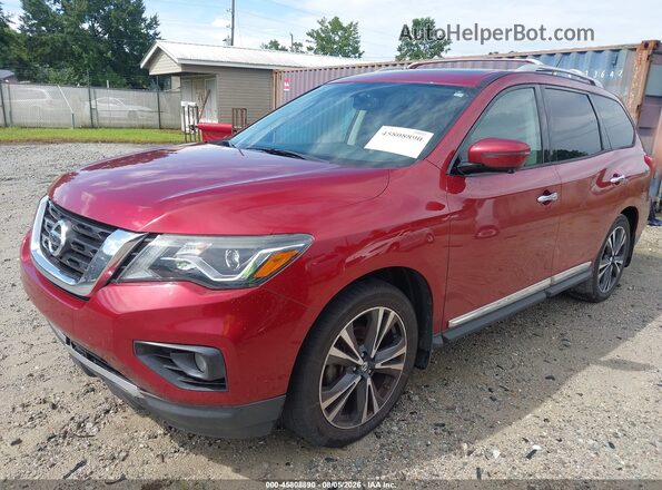 5N1DR2MN0HC910567 2017 NISSAN PATHFINDER Red Вид спереду