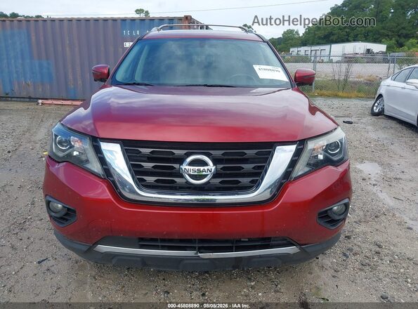 5N1DR2MN0HC910567 2017 NISSAN PATHFINDER Red Вид щитка приладів