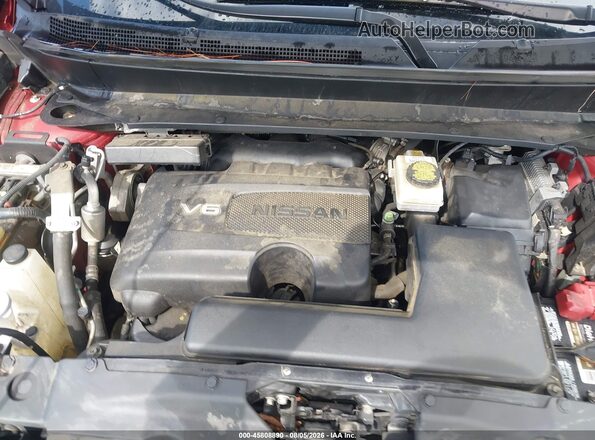 5N1DR2MN0HC910567 2017 NISSAN PATHFINDER Red Вид ззаду
