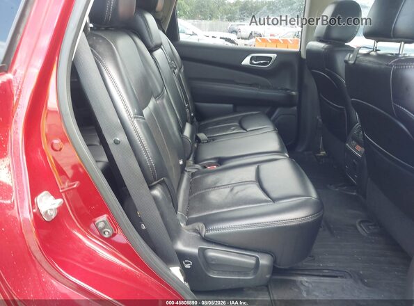 5N1DR2MN0HC910567 2017 NISSAN PATHFINDER Red Вид наклейки з VIN-кодом