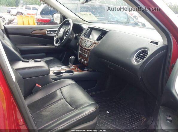 5N1DR2MN0HC910567 2017 NISSAN PATHFINDER Red Вид салону спереду