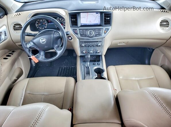 5N1DR2MN1HC625618 2017 NISSAN PATHFINDER White წინა პანელის ხედი