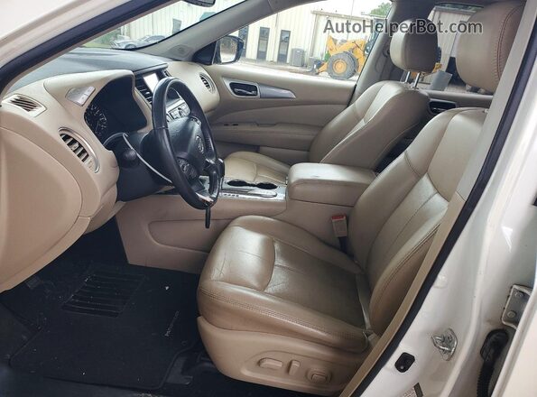 5N1DR2MN1HC625618 2017 NISSAN PATHFINDER White წინა სალონის ხედი