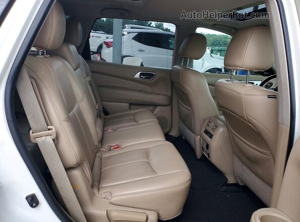 5N1DR2MN1HC625618 2017 NISSAN PATHFINDER White უკანა სავარძლების ხედი