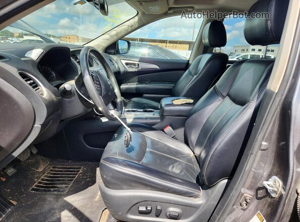 5N1DR2MN1HC656903 2017 NISSAN PATHFINDER Серый Вид салона спереди