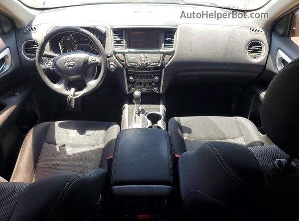 5N1DR2MN1HC666685 2017 NISSAN PATHFINDER Синий Вид панели приборов