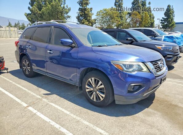 5N1DR2MN1HC666685 2017 NISSAN PATHFINDER Синий Передняя правая четверть