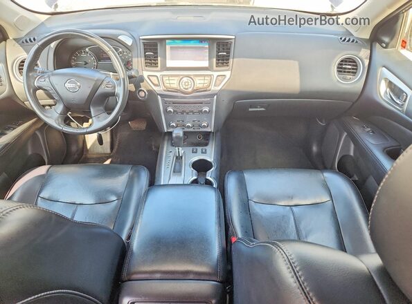 5N1DR2MN1HC675855 2017 NISSAN PATHFINDER Синий Вид панели приборов